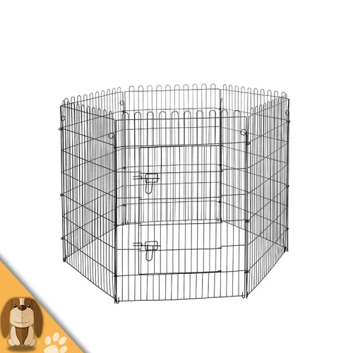 Silver Folding Pet Dog Playpen