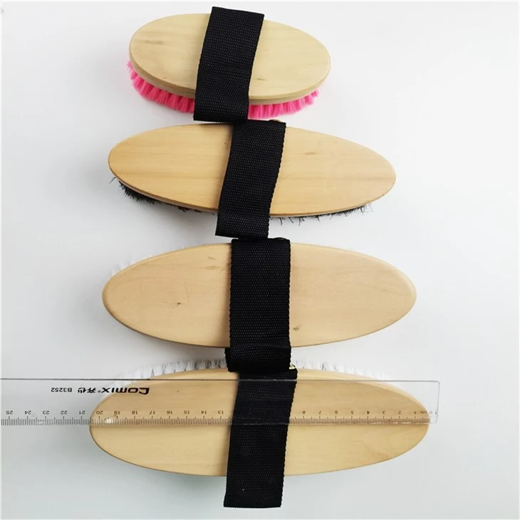 White And Black Beautiful Wooden Hair Brush